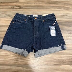 Universal Thread Dark Blue Cuffed Denim Shorts